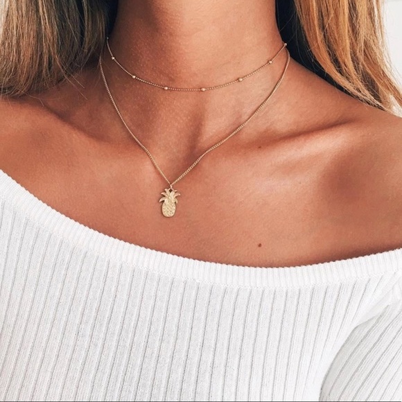 Jewelry - Last one ❤️ two layer pineapple 🍍 necklace